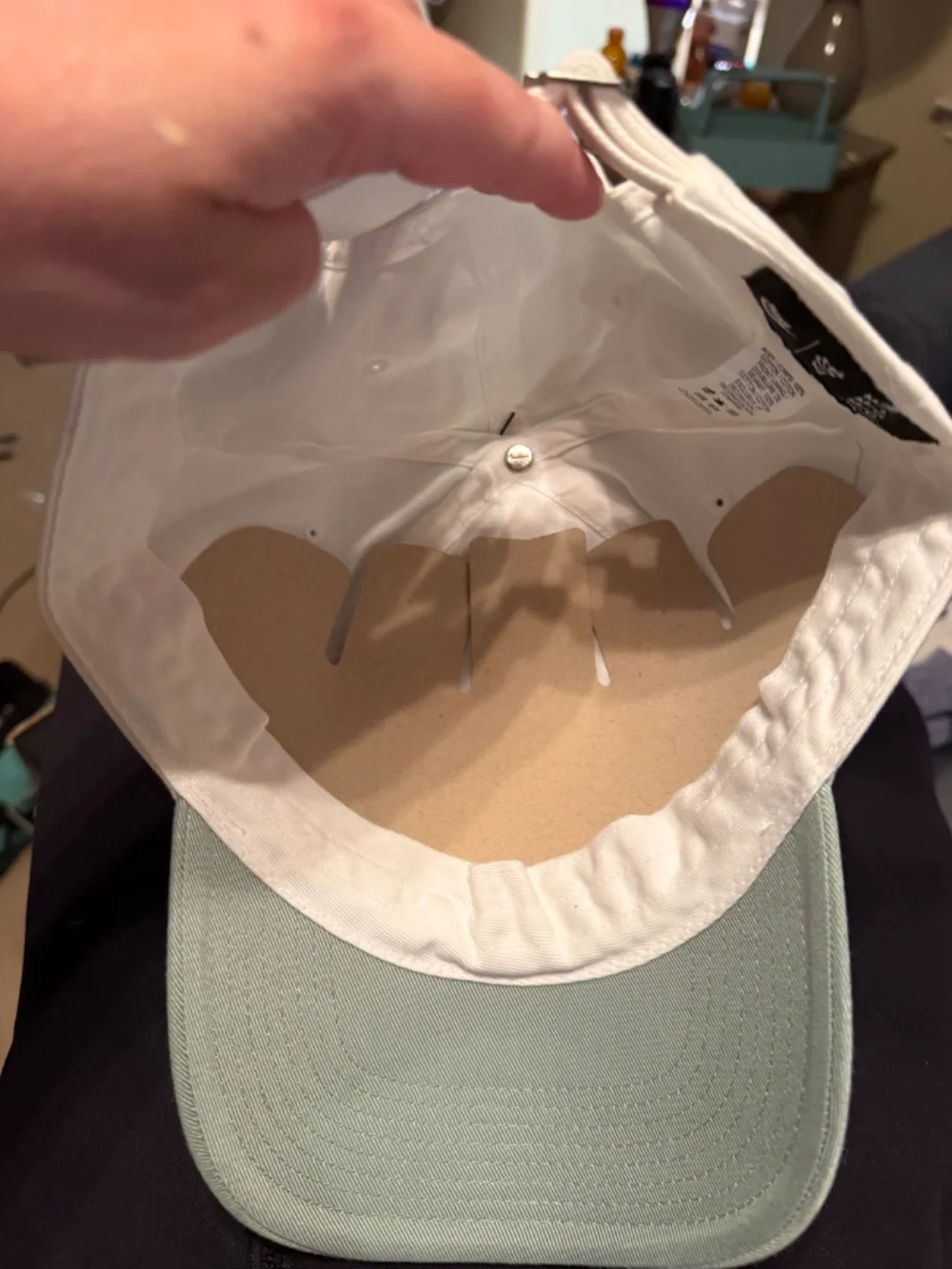 Nike Club Cap Unisex Adjustable White & Light Green Hat M/L New with Tags